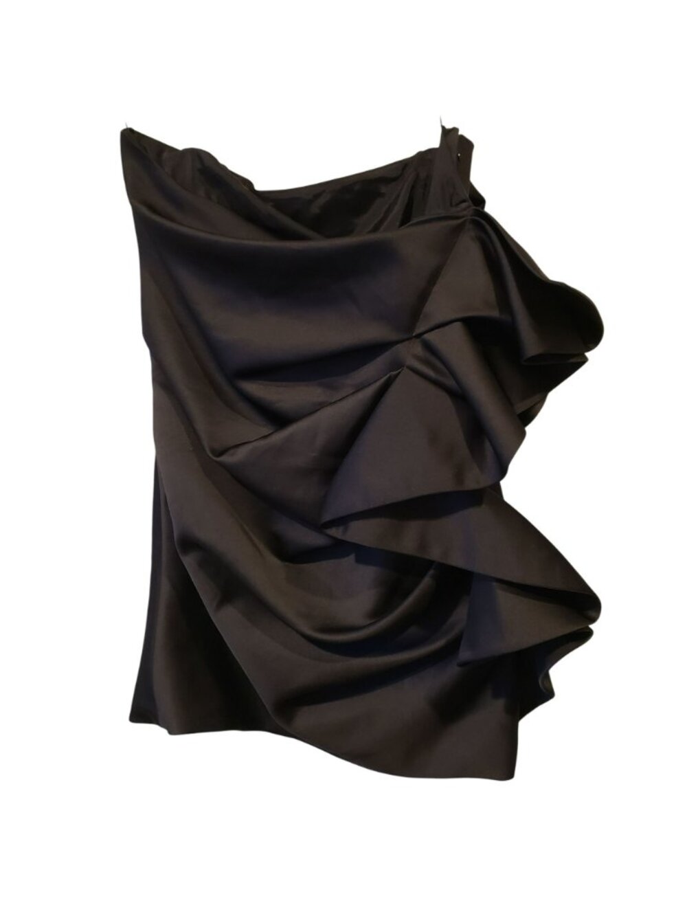 Alexandre Vauthier $2550 Black Strapless Ruffle Mini Dress Y2K Prom Cocktail - Picture 3 of 9
